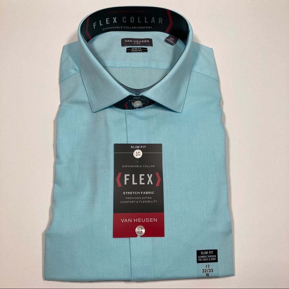 Van Heusen 17, 32/33 Slim Fit Dress Shirt NWT